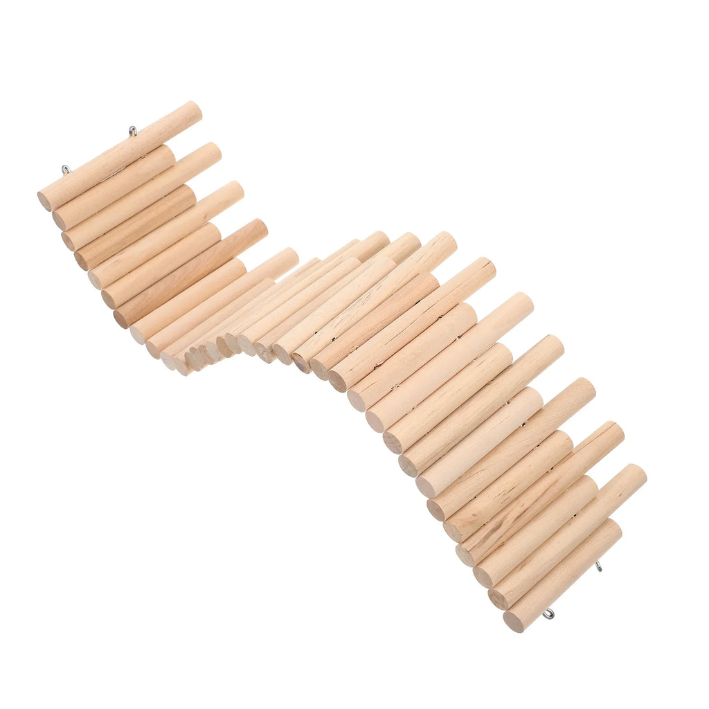 Guinea Pig Toys Hedgehog Arch Bridge Cave Wooden Fence Sugar Glider Guinea Pig Gerbils Pet Cage Accessories