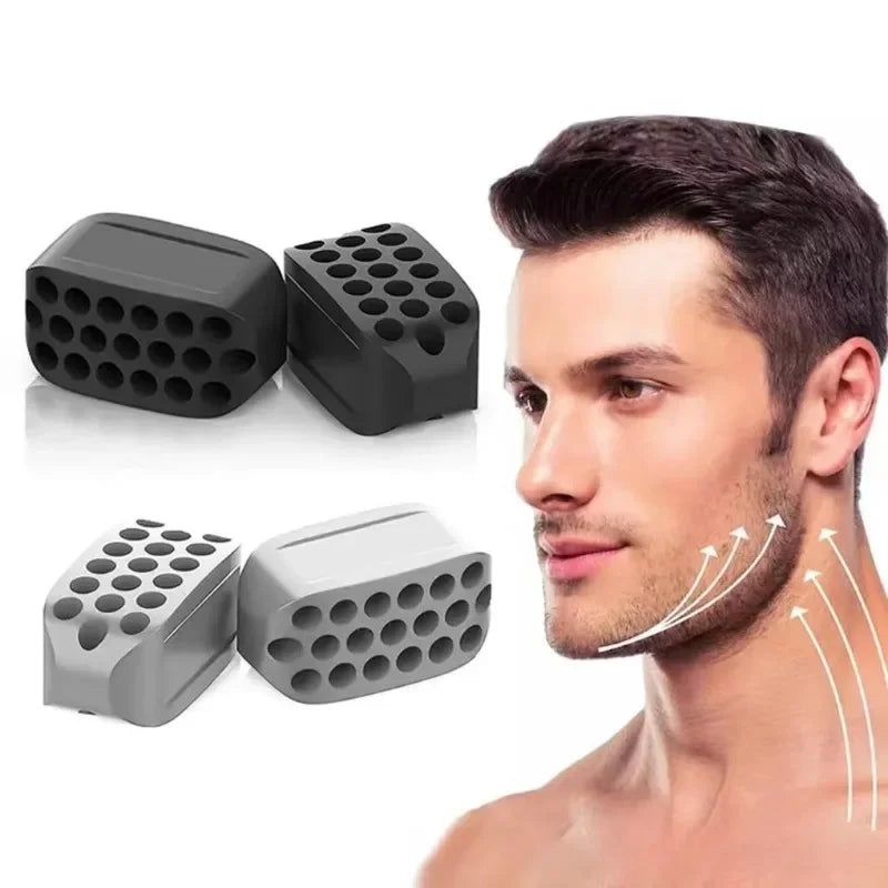 2pcs JawLine Exerciser Ball Facial Jaw Muscle Toner Trainin Fitness Anti-aging Food-grade Silica Face jawline exercise fitness