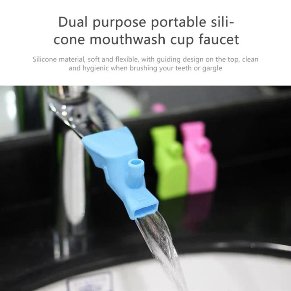 Bathroom Sink Nozzle Faucet Extender Rubber Elastic Water Tap Extension Kitchen Faucet Accessories for Children Kid Hand Washing