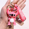 Disney Lilo & Stitch Keychain Cute Cartoon Figure Stitch Silicone Pendant Keyring Kawaii Figure Toys Model Jewelry Accessories