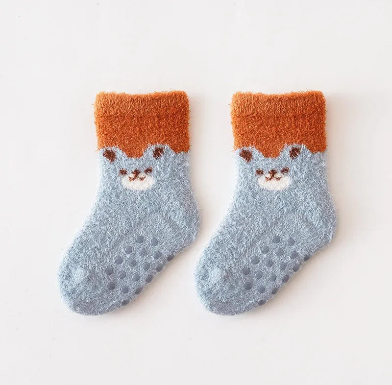 Autumn Winter Thick Warm Baby Stockings Super Soft Middle Tube Socks for Newborn Infant Toddler Boys Girls Mid Calf Long Socks