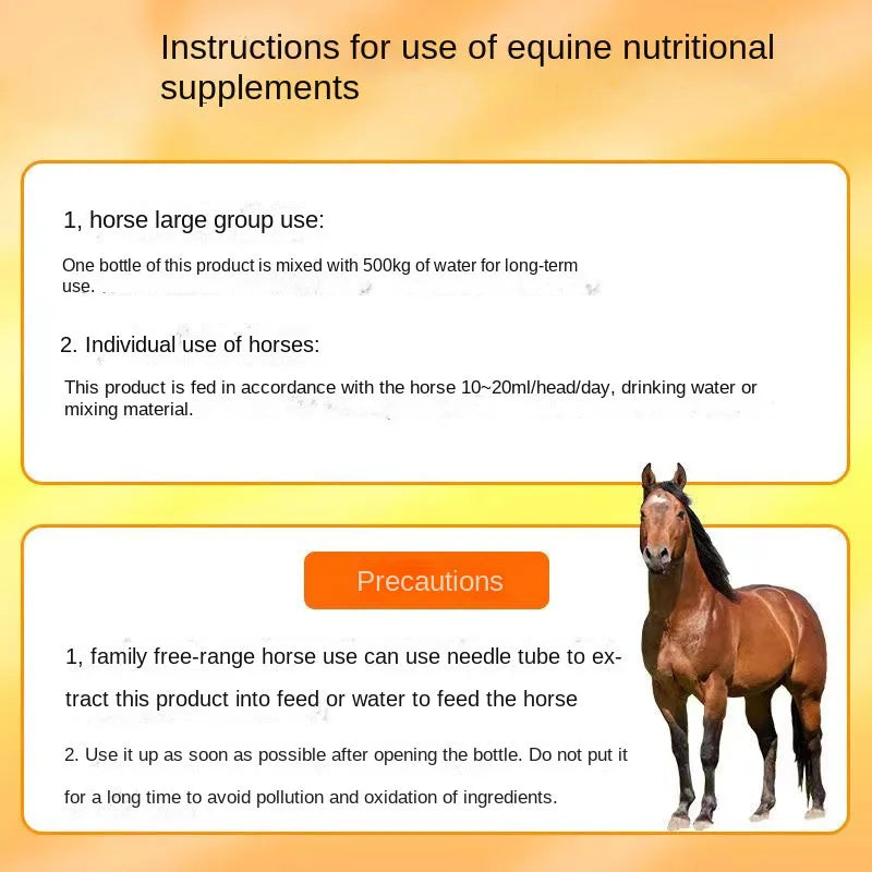 Horse nutrition supplements for horse racing Increase muscle, improve endurance and physical fitness for horses bone growth feed