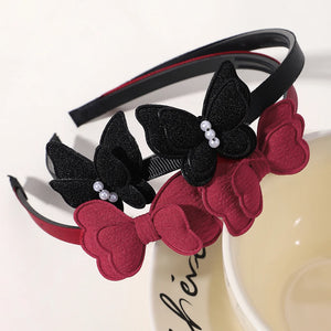 2Pcs/lot Butterfly Hair Bands Hair Hoop for Baby Girl Lovely Children's Headband Cute Bows Kids Headwear Hair Accessories Gift