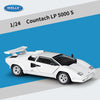 WELLY 1:24 Lamborghini LP5000S Countach Supercar Alloy Car Model Diecasts & Toy Vehicles Collect Car Toy Boy Birthday gifts