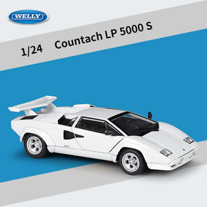 WELLY 1:24 Lamborghini LP5000S Countach Supercar Alloy Car Model Diecasts & Toy Vehicles Collect Car Toy Boy Birthday gifts