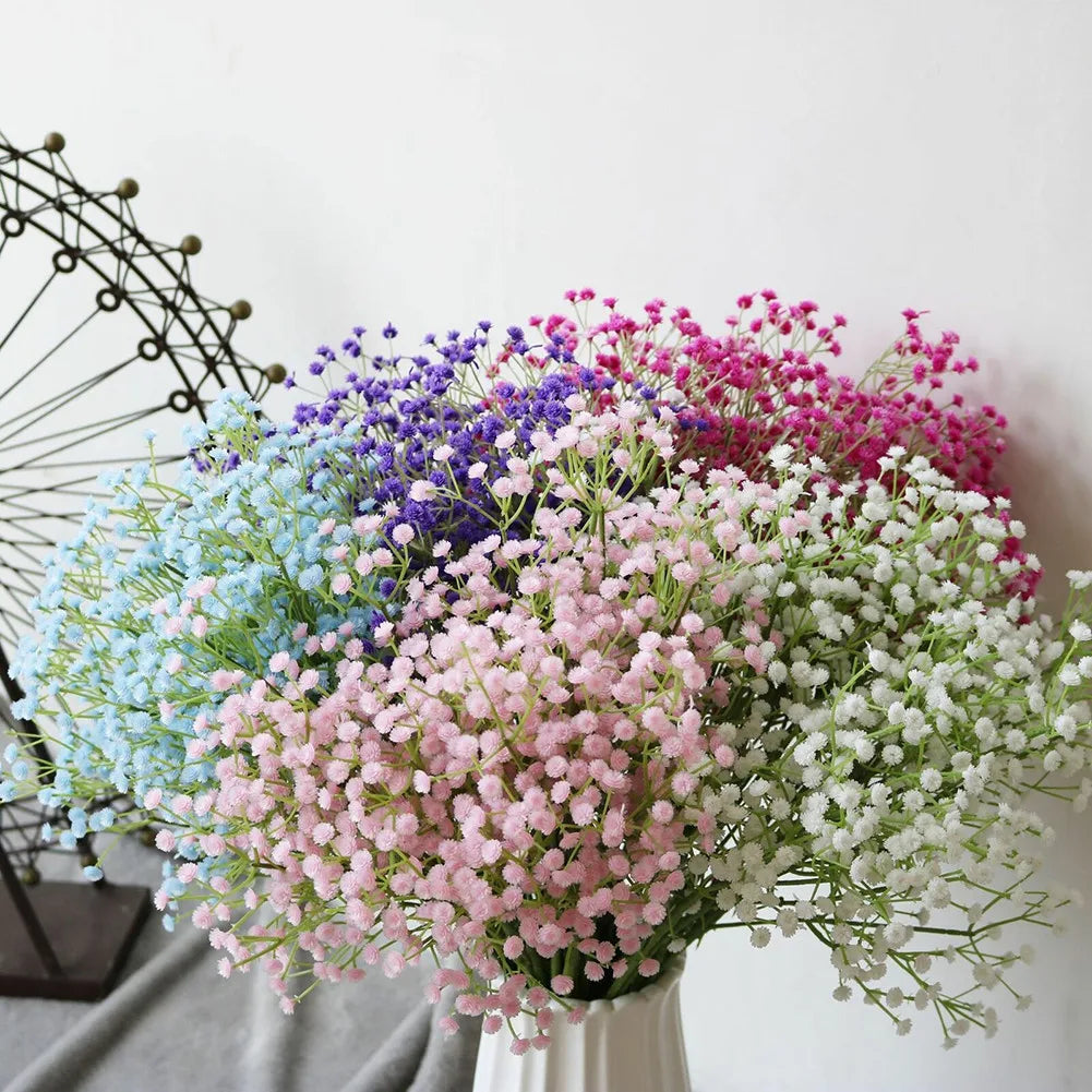 108 Head Gypsophila Artificial Flowers Gypsophila Fake Flower DIY Floral Bouquets Arrangement For Wedding Home Decor