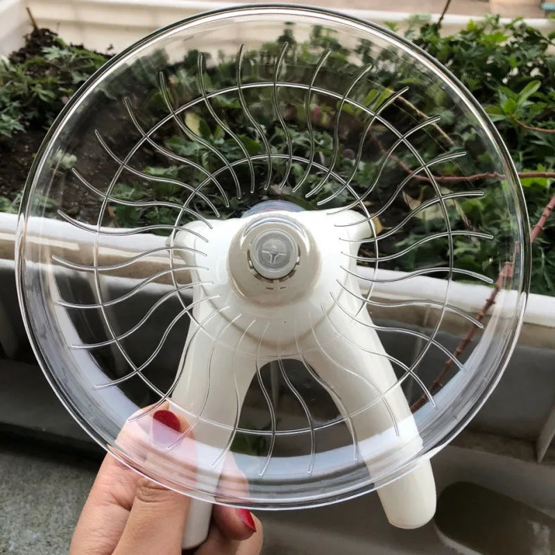 Pet Hamster Running Wheel Mute Flying Saucer Steel Axle Wheel Running Disc Toys Cage Small Animal Hamster Accessories