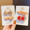 DIY Novelty Cute Egg Tart Hair Side Duckbill Clips Creative Simulated Food BB Hairpins Kids Girls Hairpins Jewelry