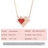 NEW Sparkling Mosaque Love European 925 Sterling Silver Necklace For Women Birthday Party Gift Jewelry