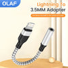 Lightning To 3 5 MM Jack AUX Cable Adapter For iPhone 12 13 14 Pro Adapter Headphone Connector Audio Splitter iphone accessories