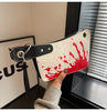 Cute Shoulder Bag For Women Funny Knife Shape Clutch Bags Small Mobile Phone