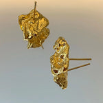 Load image into Gallery viewer, Nugget stud earrings for women stainless steel small irregular earrings minimalist elegant stainless steel jewelry
