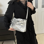 Load image into Gallery viewer, Euro-America Solid Fashion Satchel Women High Quality Shoulder Bag Sweet Bowknot Classic Tote Bags PU Leather Chic Crossbody Bag
