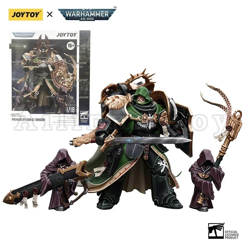 JOYTOY 1/18 Action Figure 40K Dark Angels Figures Azrael Anime Military Model