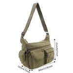 Load image into Gallery viewer, Canvas Messenger Bag For Men Water Resistant Waxed Crossbody Bags Briefcase Padded Shoulder Bag Handbag Hot Sell Newest
