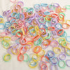 50/5pcs Colorful Flower Hair Ties Girls Kids Elastic Rubber Band Headband Scrunchie Sweet Rope Ponytail Holders Accessories