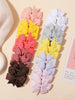 20PCS/Set New Bowknots Elastic Hair Bands for Girls Hair Rope Hair Tie Ponytail Holder Kids Baby Hair Accessories New Year Gift