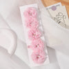 5/3Pcs Children Handmade Chiffon Petals Poppy Flower Hair Clips Rolled Rose Fabric Hair Flowers for Kids Girls Hair Accessories