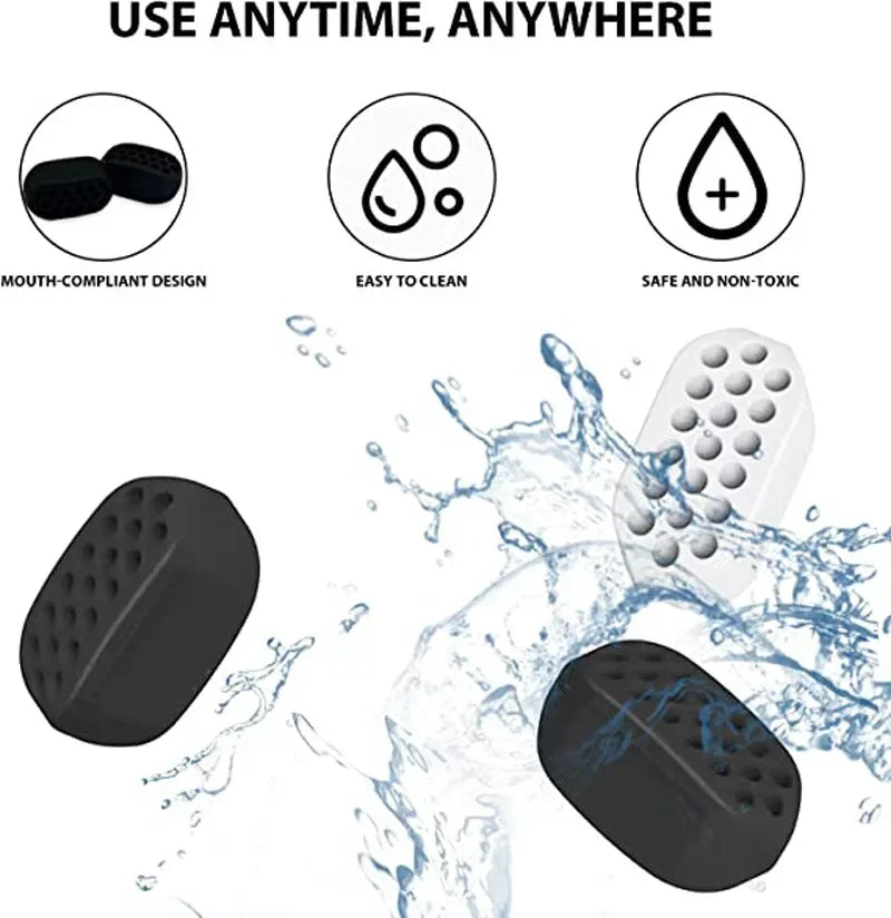 Silicone Jaw Exerciser Facial Toner & Jaw Fitness Ball Neck Toning Equipment Facial Beauty Tool Double Chin Exerciser 2Pcs