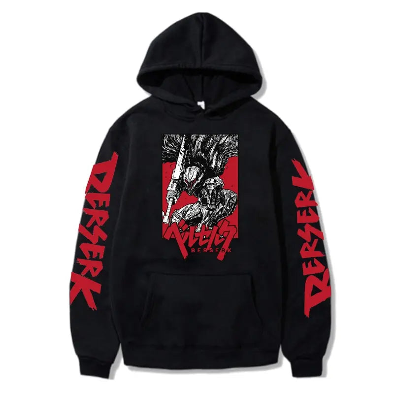 Poster Printed Pullover Hoodies Women Men Hooded Pullover Fashion Casual HipHop Sweatshirts Harajuku Berserk Hoodies