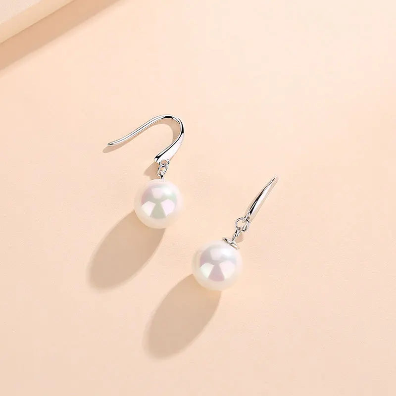 Fanqieliu 925 Silver Needle Fashion Jewelry Pearl Drop Earrings For Lady New FQL23508