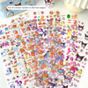 20Stickers Cartoon Cinnamoroll Kuromi Melody Capybara PET Waterproof Pocket Decoration Sticker Hand Account Decorate Set