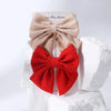 2pcs/set Elegant Sweet Bow Ribbon Hair Clip Fashion Simple Solid Clip Hair Pin Retro Barrettes with Clips Girls Hair Accessories
