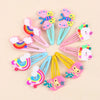 10PCS Cute Unicorn hairpins For Baby Girls Sweet Butterfly Hair Clips mermaid rainbow Hair Clips Barrettes Kids Hair Accessories