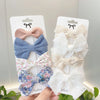 4Pcs/Set Sweet Lace Printed Bowknot Hair Clips For Cute Girls Handmade Hairpin Boutique Barrettes Headwear Kids Hair Accessories