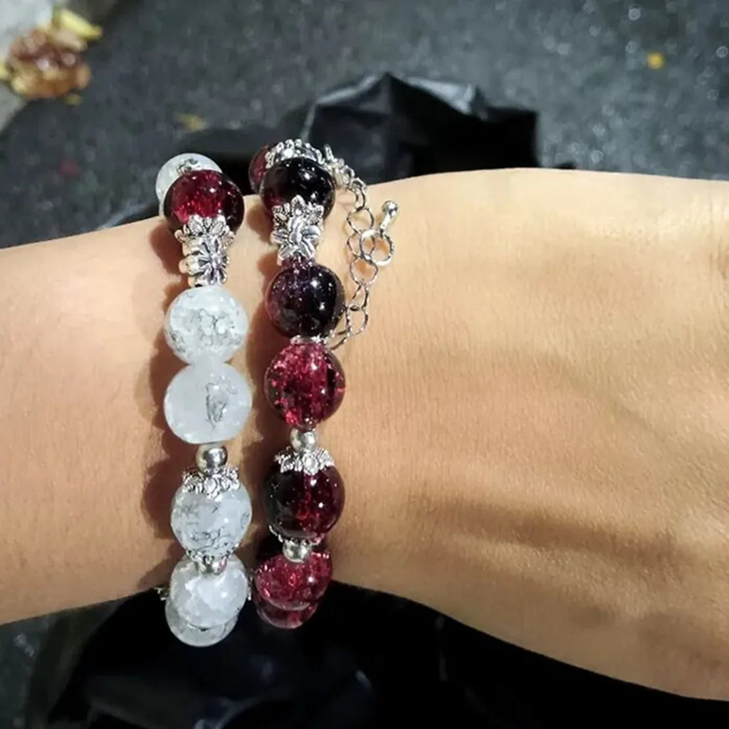 Tian Guan Ci Fu Bracelet Cosplay Hua Cheng Xie Lian Couple Heaven Official's Blessing Butterfly Pendant Beaded Bangles Jewelry