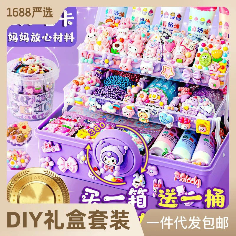 Cream Glue Goka Suit Stickers Children's Hand Account Toys Notebook HandmadediyMaterial Storage Box Hand Painted