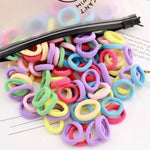 Load image into Gallery viewer, 100pcs Children Elastic Hair Bands Girls Rubber Band For Kids Sweets Scrunchie Hair Ties Clips Headband Baby Hair Accessories
