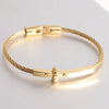 Stainless steel round cable bracelet high quality steel wire Bolt buckle women's bracelet jewelry