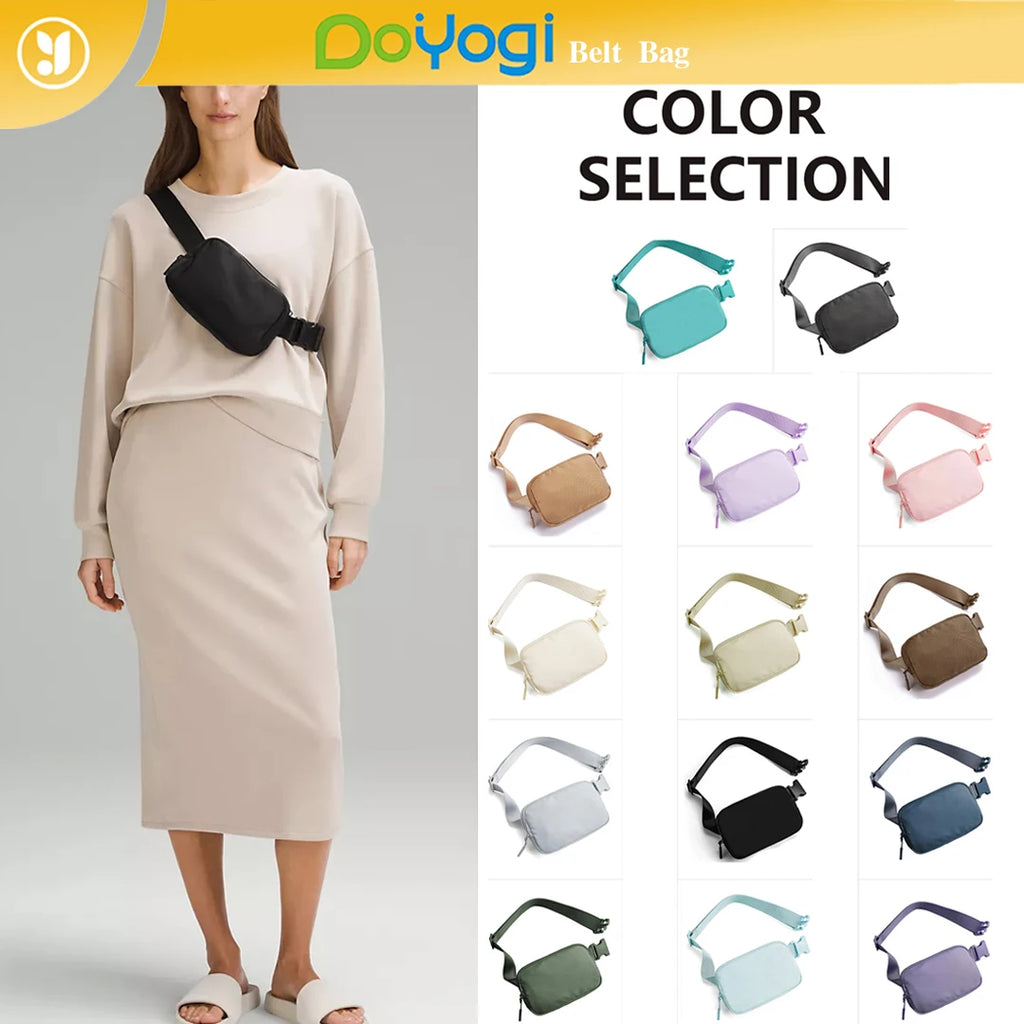 DOYOGI Women New Belt Bag Mini Fanny Pack for Men Waist Pack Casual Crossbody Chest Bags Travel WaterProof Sport Purse Pocket