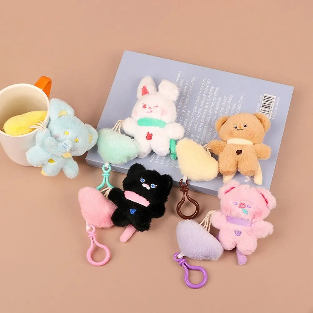 Cloud Balloon Plush Keychain Pet Cat Plush Doll Keyring Lovely Soft Plush Pendant Kids Gifts Accessories