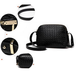 Load image into Gallery viewer, Genuine leather woven single shoulder crossbody bag, fashionable and versatile cowhide women's bag
