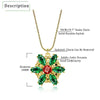 Valily Anastasia NecklaceTogether In Paris Emerald Stone Flower Necklace Lost Princess Inspired Pendant Necklace for Women