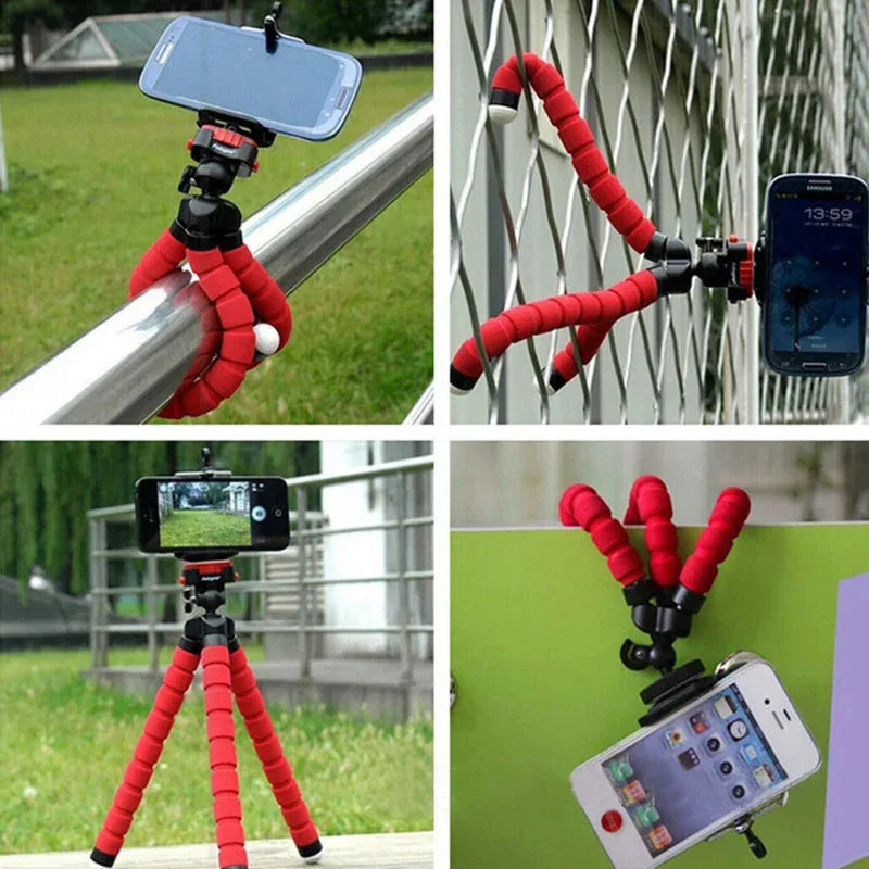 Octopus tripod stand for phone mini portable sponge holder Clip Sport digital camera mount adjustable mobile camera accessories