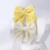 2pcs/set Elegant Sweet Bow Ribbon Hair Clip Fashion Simple Solid Clip Hair Pin Retro Barrettes with Clips Girls Hair Accessories