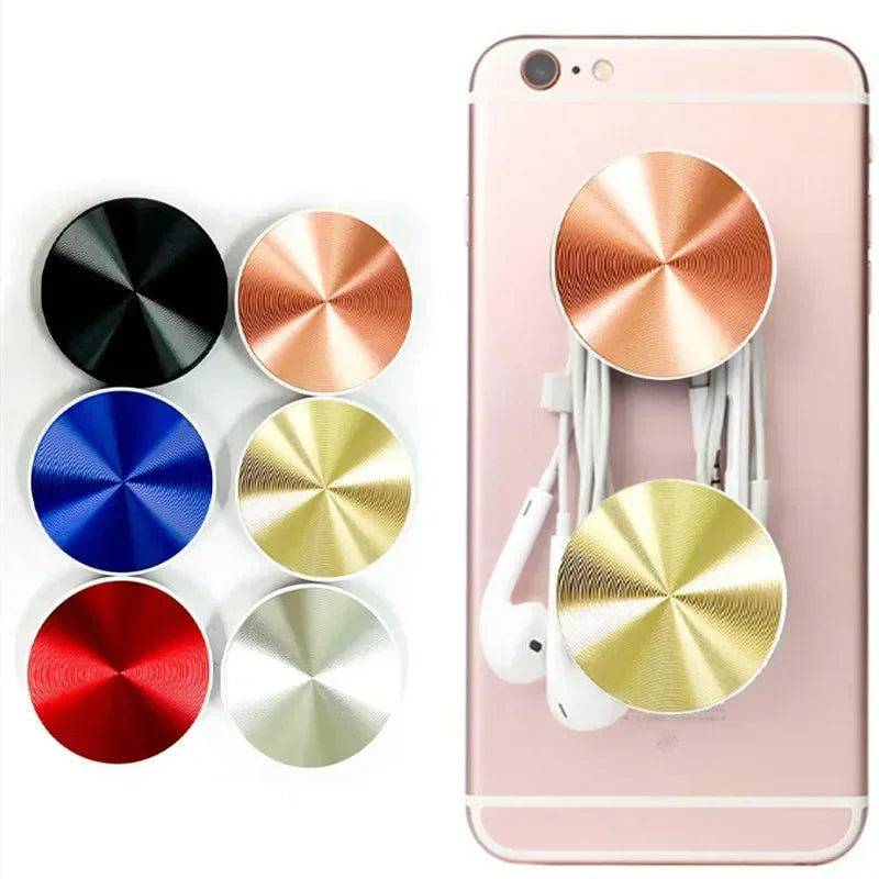 Portable CD Pattern Mobile Phone ABS Stretching Bracket for IPhone Samsung Xiaomi Universal Accessories Finger Ring Stand Holder