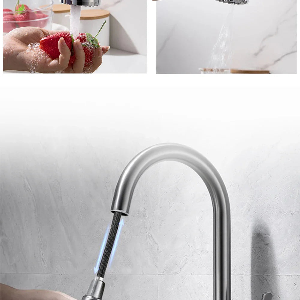 Kitchen Faucet Sprayer Nozzle Pull Out Shower Spray Head G1/2 Tap Accessory Replacement Black Golden Head Aerator Nozzle