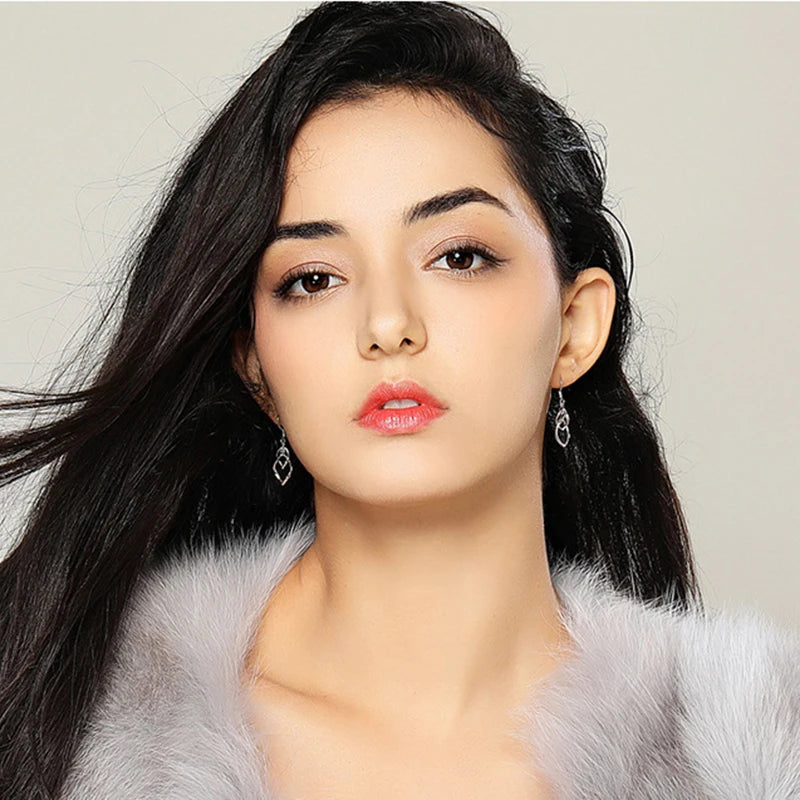 Fanqieliu 925 Silver Needle Fashion Jewelry Double Hollow Leaf Drop Earrings For Women New FQL23506