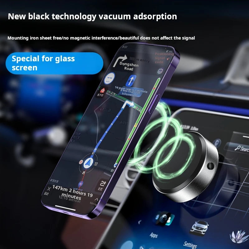 Mobile Phone Bracket holder Double-sided Suction Vacuum Suction Belt Wireless Charging Bracket Magnetic Car Phone Holder