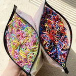 Load image into Gallery viewer, 500Pcs/lot Girls Colourful Disposable Rubber Band Hair Ties Headband Children Ponytail Holder Bands Kids Hair Accessories
