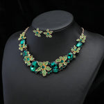 Load image into Gallery viewer, Rhinestone Necklace Jewelry Set More Exquisite Design Sense Banquet Dress Fashion Temperament Vintage
