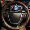 3PCS Car Steering Wheel Cover Anti-slip 38cm 15inch For Lada vesta niva 4x4 granta Kalina Sedan Carbon Fiber Auto Accessories