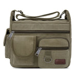 Load image into Gallery viewer, Canvas Messenger Bag For Men Water Resistant Waxed Crossbody Bags Briefcase Padded Shoulder Bag Handbag Hot Sell Newest
