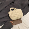 Handmade Woven Women's Bag 2024 New Fashion, Leisure and Popular Beach Bag Handbag, Exquisite Grass Woven Bag