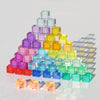 10/20pcs High Transparency Acrylic Stacked Block Children's Montessori Sensory Toy Open Game Semi Transparent Rectangular Cube