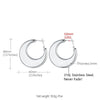 Stainless Steel  Minimalist Shrimp Pattern Hoop Earrings for Men Women Cool Accessaries Earring Hot Sale Birthday Jewlery Gifts